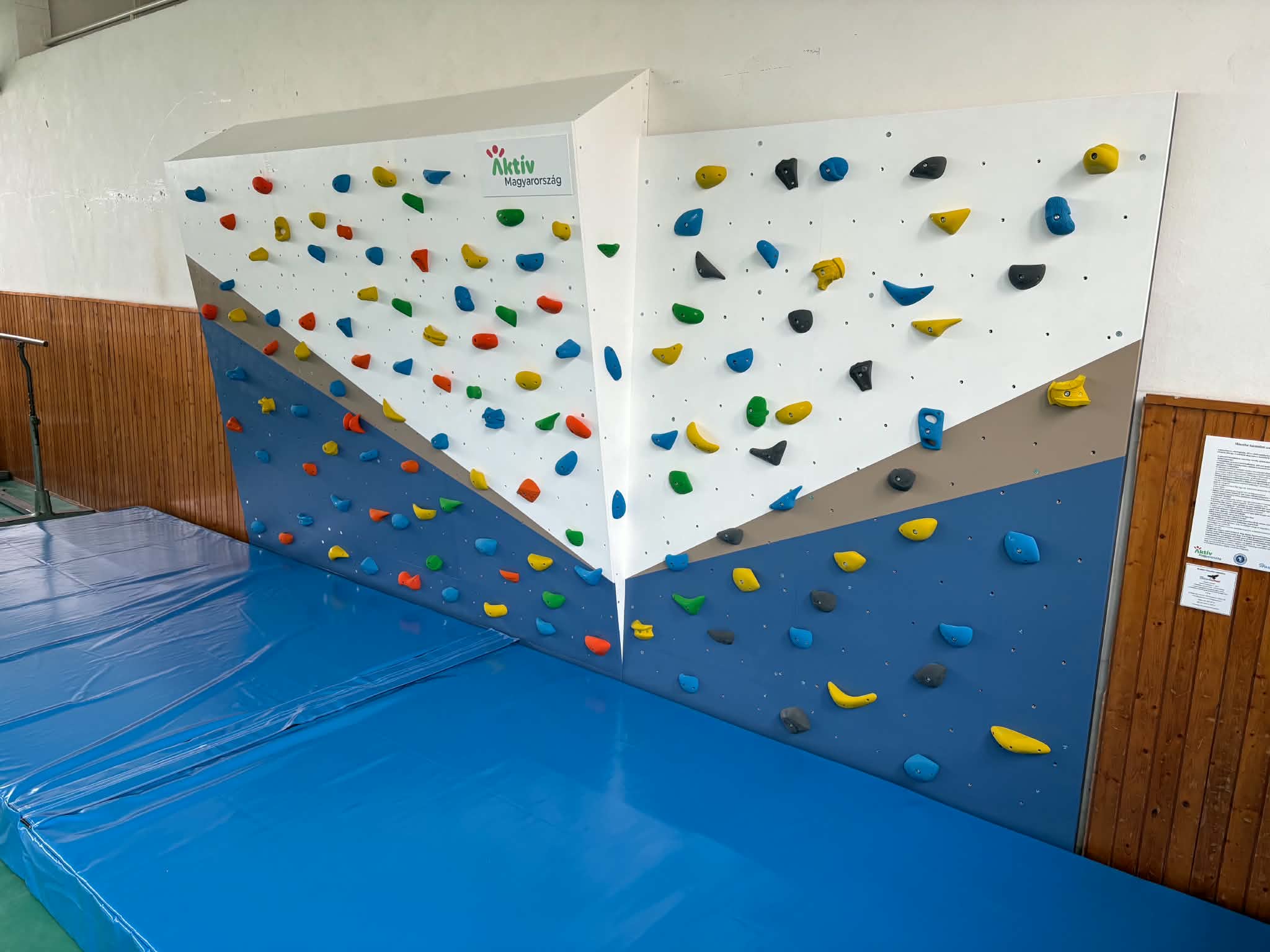 Nyírtass – Tass Vezér Általános Iskola boulder fal